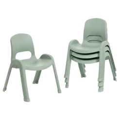 ECR4Kids SitRight Plastic Children’s Chair, Indoors And Outdoors, 11in Seat Height, 4-Pack -Children's Home GUEST 381185ac 8d2c 4033 82f4 3f6a1f4e03b9