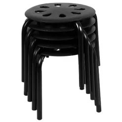 Flash Furniture Plastic Nesting Stack Stools, 11.5"Height (5 Pack) 21 Flash Furniture Plastic Nesting Stack Stools, 11.5"Height (5 Pack) -Children's Home GUEST 38ff915d de82 47e5 a5cb ff9d12dd1103 1
