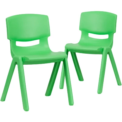 Emma And Oliver 2 Pack Plastic Stack School Chair With 13.25"H Seat, K-2 School Chair 15 Emma And Oliver 2 Pack Plastic Stack School Chair With 13.25"H Seat, K-2 School Chair - Image 13