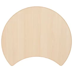 Flash Furniture 25.125"W X 35.5"L Crescent Natural Plastic Height Adjustable Activity Table -Children's Home GUEST 3acff904 ce81 4722 af9f 55451f69db0d