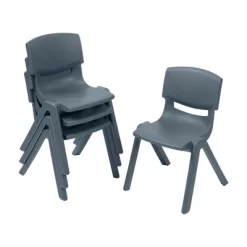 ECR4Kids Plastic School Stack Chair For Indoors And Outdoors, 12in Seat Height, 4-Pack -Children's Home GUEST 3d070fbb 970f 44a0 8a8e 9507c3b096cb