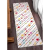 Well Woven Modern Dandy Dots Stripes Bright Kids Room Carpet Soft Durable White Area Rug -Children's Home GUEST 3e1a7d61 3d70 4727 b49c fd8d89b1790e