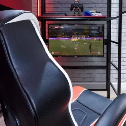 Twin Battle Den Gaming Bunk Bed With TV Mount Black - X Rocker -Children's Home GUEST 3e373df0 c493 4c48 b1eb b2caae699b3f