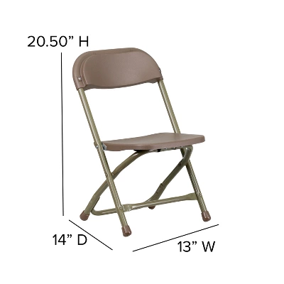 Emma And Oliver 2 Pack Kids Plastic Folding Chair Daycare Home School Furniture 4 Emma And Oliver 2 Pack Kids Plastic Folding Chair Daycare Home School Furniture - Image 2