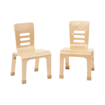 ECR4Kids Bentwood Chairs, Stackable School Chairs, Assembled, 2-Pack - Natural 11 ECR4Kids Bentwood Chairs, Stackable School Chairs, Assembled, 2-Pack - Natural - Image 9