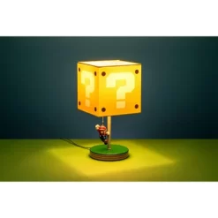 14" Nintendo Super Mario Block Table Lamp -Children's Home GUEST 41e30422 bb76 4f1f 9d67 3474734ccbdd