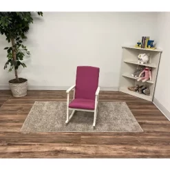 Kids' Rocking Chair With Fully Upholstered And Seat Back Pink - Gift Mark 9 Kids' Rocking Chair With Fully Upholstered And Seat Back Pink - Gift Mark -Children's Home GUEST 423cffca 09bd 4be7 a74c db6d4edbada9