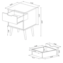 Modern Kids' Nightstand White - Pillowfort™ -Children's Home GUEST 43187505 1f27 4b45 8d32 b1cd213ac469
