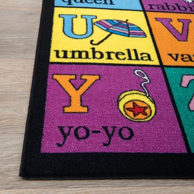 World Rug Gallery Kids Educational Learning Alphabet Non Slip Area Rug 8 World Rug Gallery Kids Educational Learning Alphabet Non Slip Area Rug - Image 6
