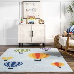 NuLOOM Annelie Balloon Machine Washable Kids Area Rug -Children's Home GUEST 4541ca57 164a 45c9 845c f66fbe00ec9e