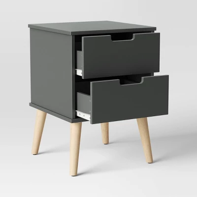 Modern Kids' Nightstand Dark Gray - Pillowfort™ 5 Modern Kids' Nightstand Dark Gray - Pillowfort™ - Image 3