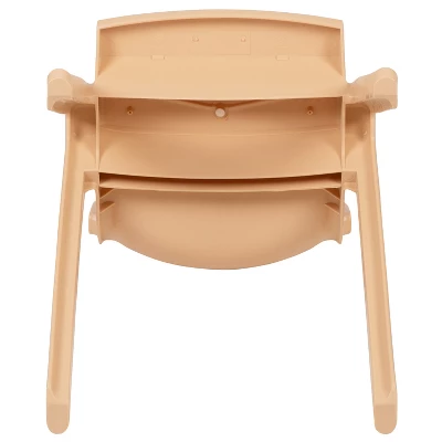 Emma And Oliver 2 Pack Plastic Stack School Chair With 13.25"H Seat, K-2 School Chair 9 Emma And Oliver 2 Pack Plastic Stack School Chair With 13.25"H Seat, K-2 School Chair - Image 7