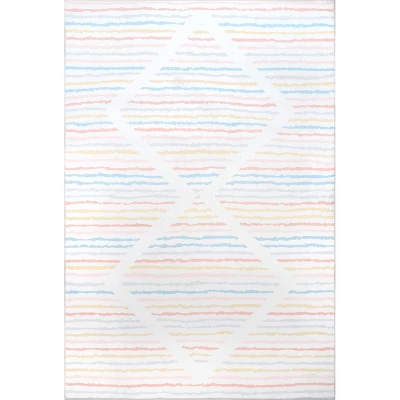 NuLOOM Alise Kids Striped Nursery Or Playroom Area Rug 11 NuLOOM Alise Kids Striped Nursery Or Playroom Area Rug - Image 9