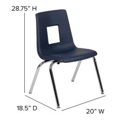 Flash Furniture Advantage Student Stack School Chair - 16-inch -Children's Home GUEST 49476135 9666 46f0 a5ad 025710ea9980