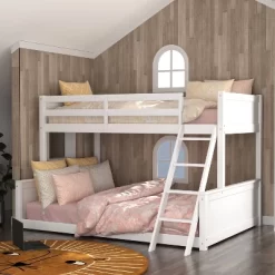 Twin Over Full Capri Wood Bunk Bed White - Hillsdale Furniture 22 Twin Over Full Capri Wood Bunk Bed White - Hillsdale Furniture -Children's Home GUEST 4c667a22 56b2 40ed 806c 7bb294f9f36a