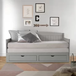 King Harmony Daybed With Conversion Dove Gray - Alaterre Furniture -Children's Home GUEST 4d2b4df1 292a 4eed 8f84 da78827022ef