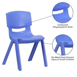 Flash Furniture 4 Pack Blue Plastic Stackable School Chair With 13.25'' Seat Height 12 Flash Furniture 4 Pack Blue Plastic Stackable School Chair With 13.25'' Seat Height -Children's Home GUEST 4e8d4fb2 1d1a 4a03 a8ab 2c41710f57a6