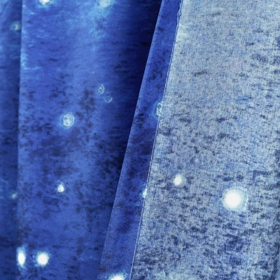 52"x84" Kids' Make A Wish Space Star Ombre Window Curtain Panels Navy/White Set - Lush Décor 7 52"x84" Kids' Make A Wish Space Star Ombre Window Curtain Panels Navy/White Set - Lush Décor - Image 5