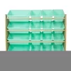 Toy Organizer With 16 Storage Bins Natural/Mint - Humble Crew
