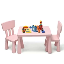 Costway Kids Table & 2 Chairs Set Toddler Activity Play Dining Study Desk Baby Gift -Children's Home GUEST 53bd2ff2 ee55 4706 a510 5c0ecfa49b45