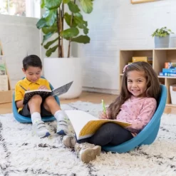 ECR4Kids Leaf Floor Seat, Portable Plastic Kid's Scoop Chair, 6-Piece -Children's Home GUEST 5470f9fb e649 4e67 8c5e 6b798318f9e9