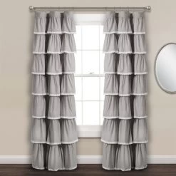 52"x84" Ruffle Window Curtain Panel - Lush Décor 10 52"x84" Ruffle Window Curtain Panel - Lush Décor -Children's Home GUEST 5686fda8 c2bc 4e1d 9a3f 1299ed23c31f
