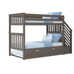 Max & Lily Twin Over Twin Staircase Bunk With Trundle 15 Max & Lily Twin Over Twin Staircase Bunk With Trundle -Children's Home GUEST 579aef09 26c9 41e3 98ee 304801d2df4c