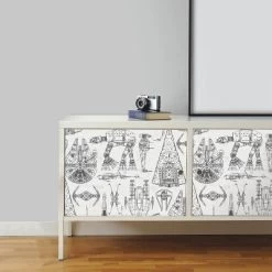Star Wars Spaceship Blueprints Peel And Stick Wallpaper -RoomMates -Children's Home GUEST 59cd4cad ad65 4c69 b96f 696f7fb44cc1