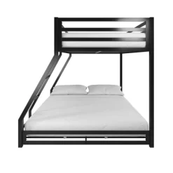 Twin/Full Max Metal Bunk Bed Black - Room & Joy -Children's Home GUEST 5a7e3181 b987 4016 b4ab 1acc8146fb5f