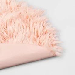 3' Faux Fur Round Kids' Rug Pink - Pillowfort™ -Children's Home GUEST 5b131fac 67a8 456d 8d50 fefc82e8c3b4