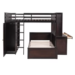 Loft Bed With Stand-Alone Bed, Shelves, Desk And Wardrobe - ModernLuxe 16 Loft Bed With Stand-Alone Bed, Shelves, Desk And Wardrobe - ModernLuxe -Children's Home GUEST 5b7eb66e 9f44 4702 afc6 bcfa78de4f8e