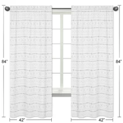 2pc Sweet Jojo Designs Woodland Friends Bohemian Print Window Panel - Sweet Jojo Designs -Children's Home GUEST 5e76e942 fbf2 469d 89b9 6f1e3dd128fb