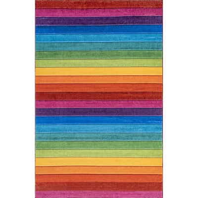 NuLOOM Henriette Rainbow Machine Washable Kids Area Rug 11 NuLOOM Henriette Rainbow Machine Washable Kids Area Rug - Image 9