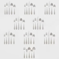 45pc Luxor 18/10 Stainless Steel Flatware Set - Threshold Signature™ -Children's Home GUEST 5eeff87b f0a4 4f68 abf1 8b0a61366404