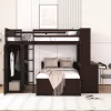 Loft Bed With Stand-Alone Bed, Shelves, Desk And Wardrobe - ModernLuxe