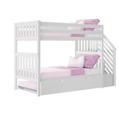 Max & Lily Twin Over Twin Staircase Bunk With Trundle 14 Max & Lily Twin Over Twin Staircase Bunk With Trundle -Children's Home GUEST 60caf903 1dde 4f02 8be9 ad2e9604e110
