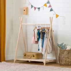 Sweedi Scandinavian Kids' Clothes Rack Natural Wood - South Shore 15 Sweedi Scandinavian Kids' Clothes Rack Natural Wood - South Shore -Children's Home GUEST 62db56cd 1aae 4090 9958 58eb437645f5