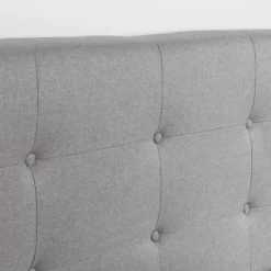 Dylane Upholstered Platform Bed And Headboard Pale Soft - South Shore -Children's Home GUEST 63ff9275 687e 4903 91bc dc4196fd601f