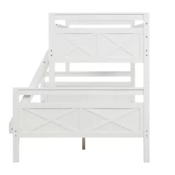 Twin Over Full Bunk Bed With Ladder And Safety Guardrail-ModernLuxe -Children's Home GUEST 651b8b93 efa0 4535 8da8 d1ccc4818138