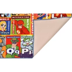 KC CUBS | DC Super Hero Boy & Girl Kids ABC Alphabet, Traits & Emotions Educational Learning & Play Nursery Bedroom Classroom Rug Carpet -Children's Home GUEST 6854a0ee ec71 4b6a 9bf8 cdc552e3b9ff