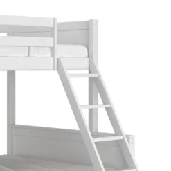Twin Over Full Capri Wood Bunk Bed White - Hillsdale Furniture 24 Twin Over Full Capri Wood Bunk Bed White - Hillsdale Furniture -Children's Home GUEST 68f923d5 d618 4dce bc4a d1a67d1d8660