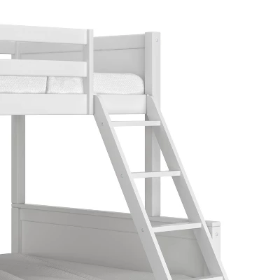 Twin Over Full Capri Wood Bunk Bed White - Hillsdale Furniture 12 Twin Over Full Capri Wood Bunk Bed White - Hillsdale Furniture - Image 10