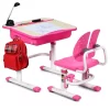 Costway Adjustable Children Study Desk Chair Set W/Winged Backrest Pink -Children's Home GUEST 695a6ed4 54e0 4e53 99ea 46d33ab53c21
