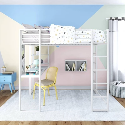 Full Adele Loft Bed Off White - Room & Joy 3 Full Adele Loft Bed Off White - Room & Joy