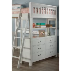 Full Highlands Loft Bed White - Hillsdale Furniture -Children's Home GUEST 6a6ce734 f4ad 4028 b2a3 3731c171bf8c 1