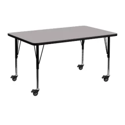 Emma And Oliver Mobile 24x48 Rectangle HP Laminate Preschool Activity Table -Children's Home GUEST 6a7a425b f651 4043 87e5 388c778a8989