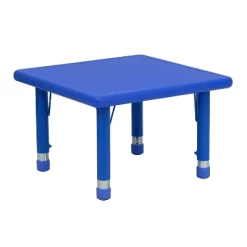 Flash Furniture 24" Square Plastic Height Adjustable Activity Table -Children's Home GUEST 6c26c306 5d15 4460 b9f7 5f6747a07da3