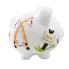 Bank Gone Fishing Pig Bank - One Bank 7.75 Inches - Net Rod Reel Save - 36870 - Ceramic - Multicolored -Children's Home GUEST 6e578c69 b623 4c74 ba5f ffa4db92fad0