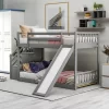 Twin Over Twin Bunk Bed With Convertible Slide And Stairway-ModernLuxe 1 Twin Over Twin Bunk Bed With Convertible Slide And Stairway-ModernLuxe -Children's Home GUEST 6e67190f 172a 4505 84ba bbaf7b869c61