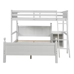 Twin Over Full Loft Bed With Cabinet - ModernLuxe -Children's Home GUEST 6e736ed2 6f32 46ff 9d0a 7e3ea85f9da0